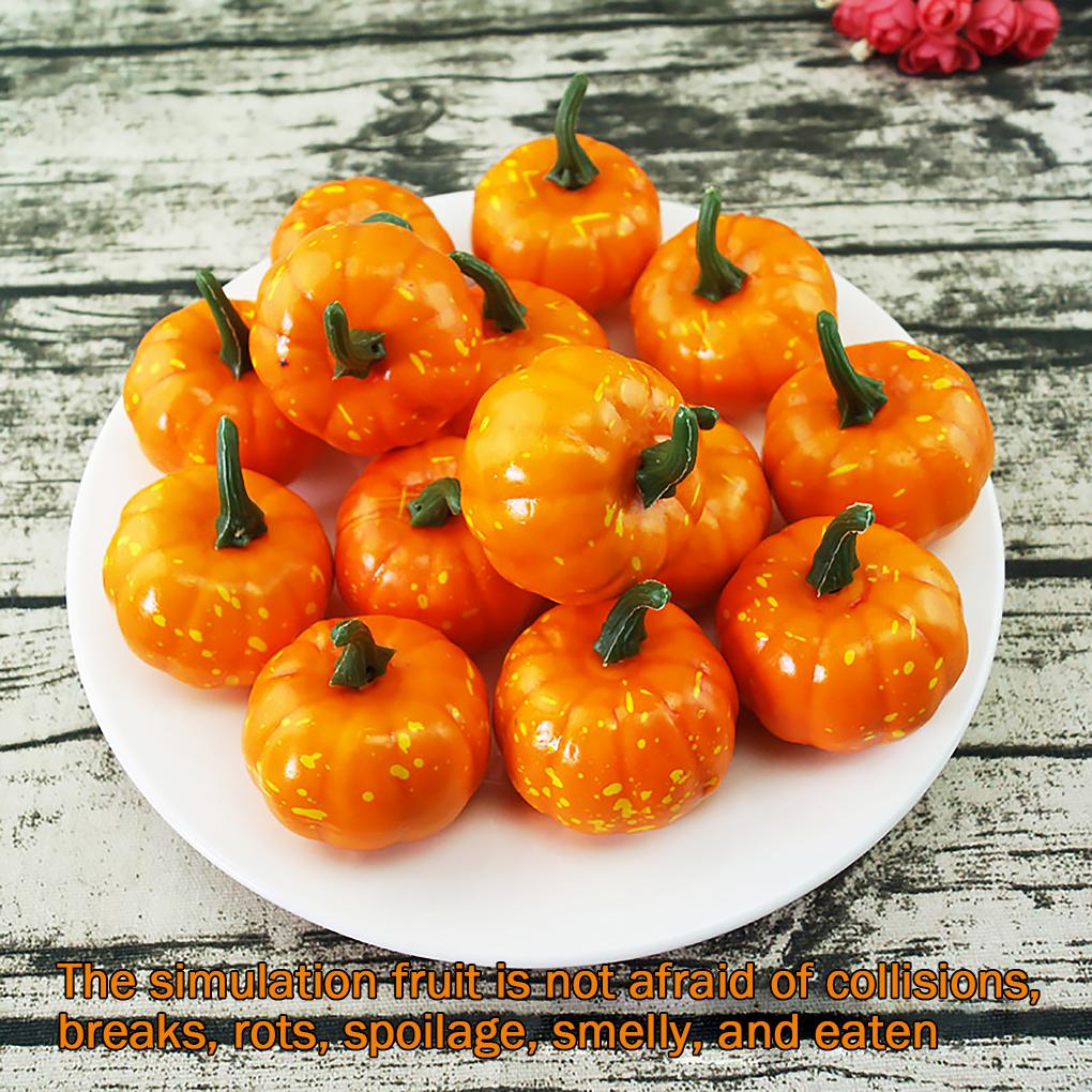 Halloween Artificial Pumpkin Simulation Vegetable Home Office Hotel Decor Foam Pumpkin