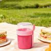 with Spoon Breakfast Cup Dressing Holder Yogurt Container Convenient Fruit Cup  School