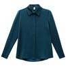 Satin-faced Acetic Acid Shirt for Women Long-sleeved Silky Slippery Shirt Temperament Early Autumn Design Niche Top