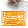 House , Interior Design and Furniture Templates, Drafting Ruler Shapes for Architecture