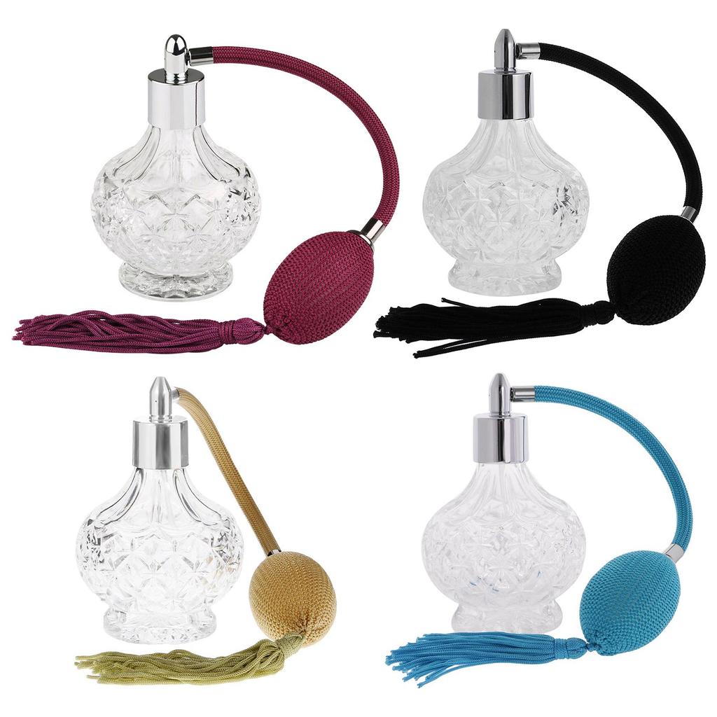 Стеклянный флакон для духов Refill Classic Sprayer Пустой флакон с длинной кисточкой Vintage