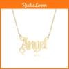 Шикарное серебряное колье с инициалом ангела для женщин, идеально для подарков и повседневной носки