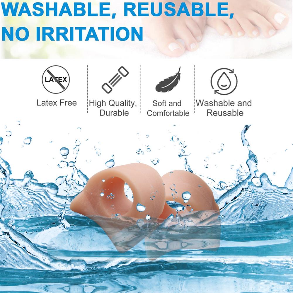 Мягкие гелевые разделители пальцев ног, корректоры для перекрытия пальцев ног, средство для ухода за ногами ARI