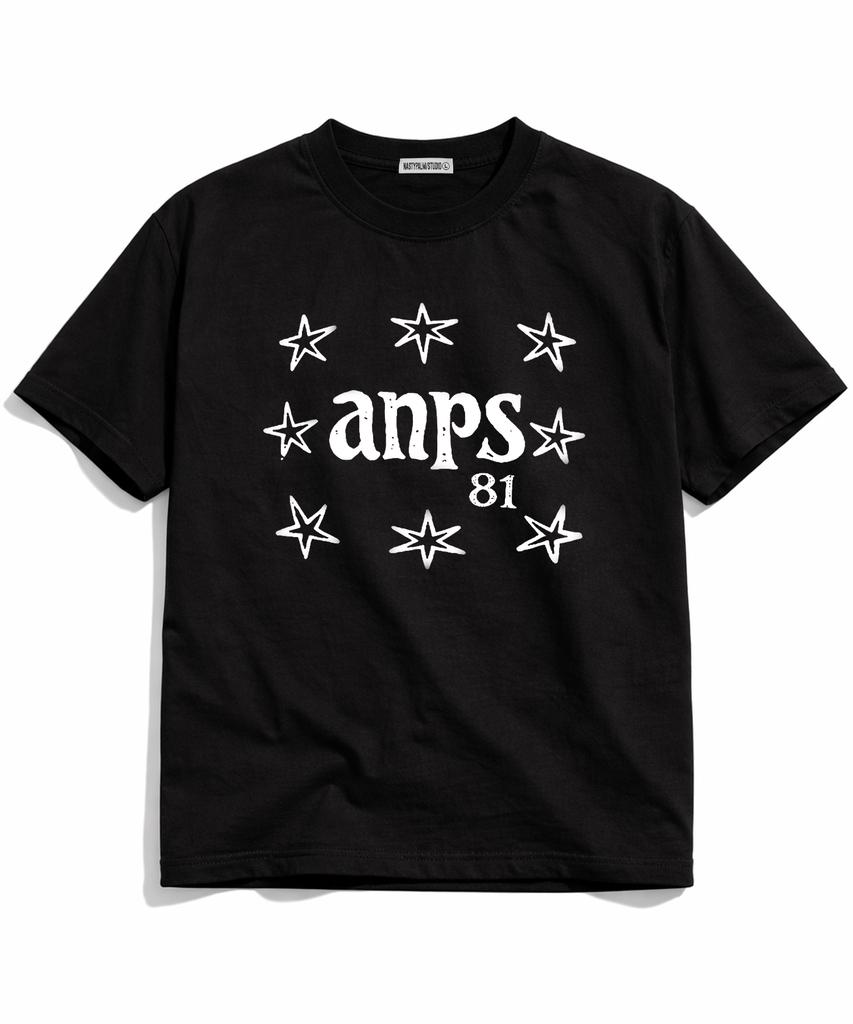 NP STUDIO Anp Star Oversized Short Sleeve T-Shirt [ Black ]