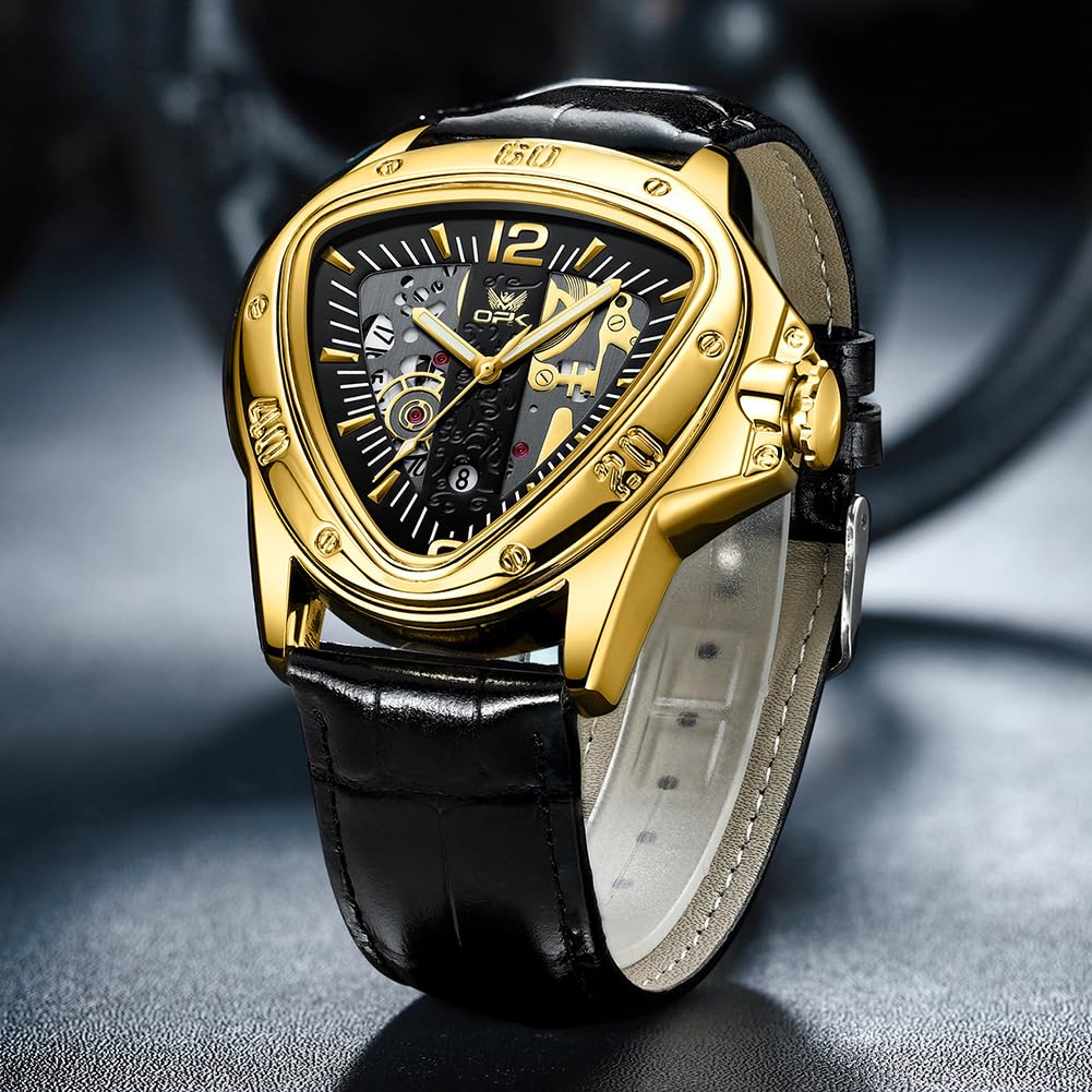 Часы OPK для мужчин Кварцевые Брендовые Часы Кожаный Ремешок Календарь Модные Водонепроницаемые Люминесцентные Часы с Датой для мужчин Черные Серебристые &