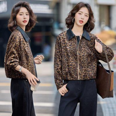 Новая замшевая куртка с леопардовым принтом - Осенняя коллекция