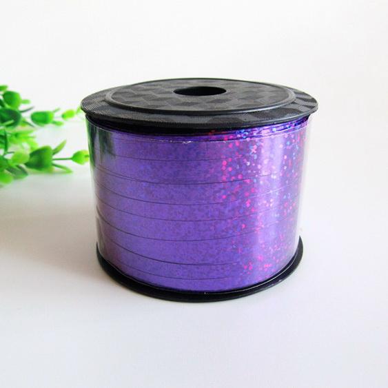 5MM*90M DIY Laser Balloon Ribbon Wedding Bowknot Coloured Ribbons Party Decoration