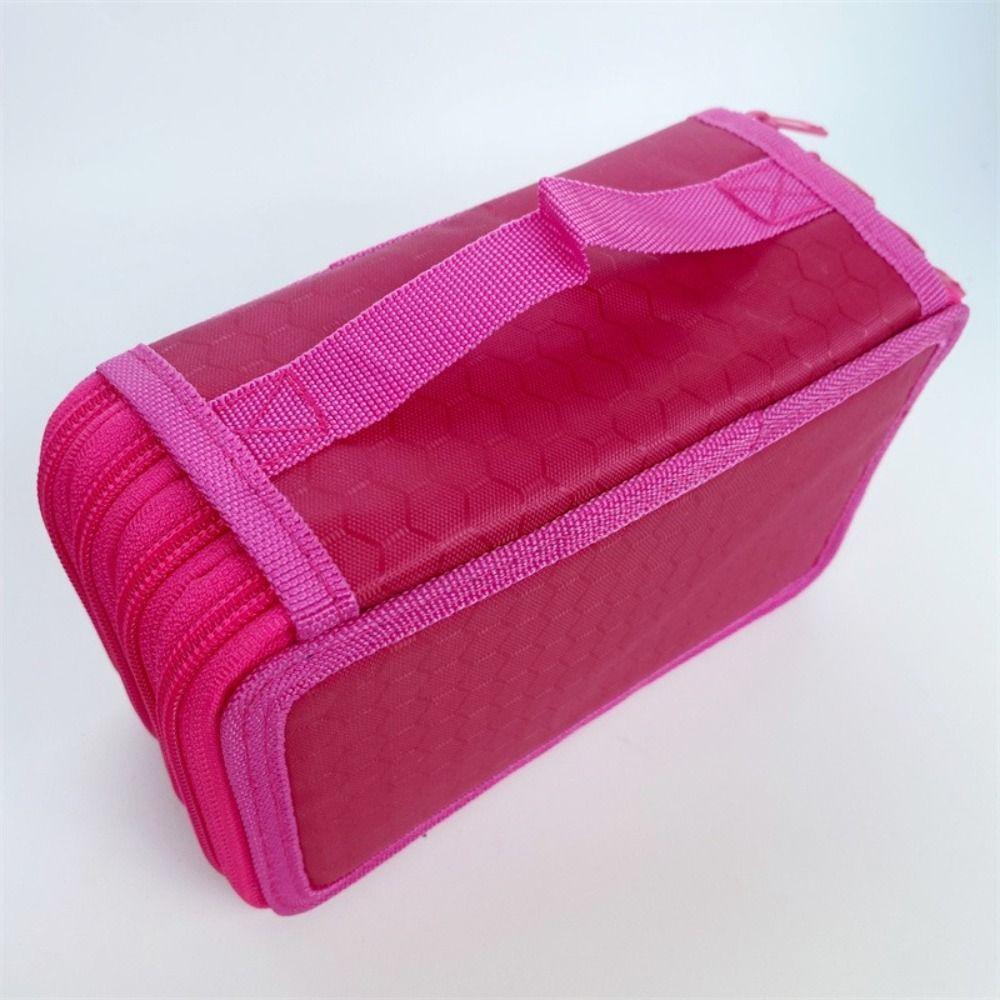 Waterproof Pen Bag Oxford Cloth Stationery Storage Bag Zipper Design Pen Pouch  Students