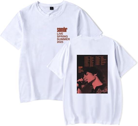 Sombr Merch Tshirt Live 2025 Tour Summer Tee TShirt for Men and Women Adult Short Sleeve Tops Tee