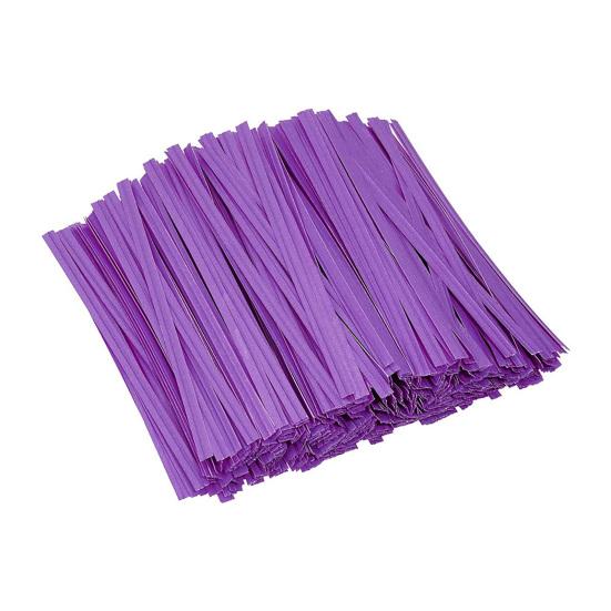 1000 шт. крафт-бумага стяжек-перевязок многоразового использования с проволочным сердечником гибкие кабельные стяжки для упаковки хлеба торта конфет праздничные сувениры