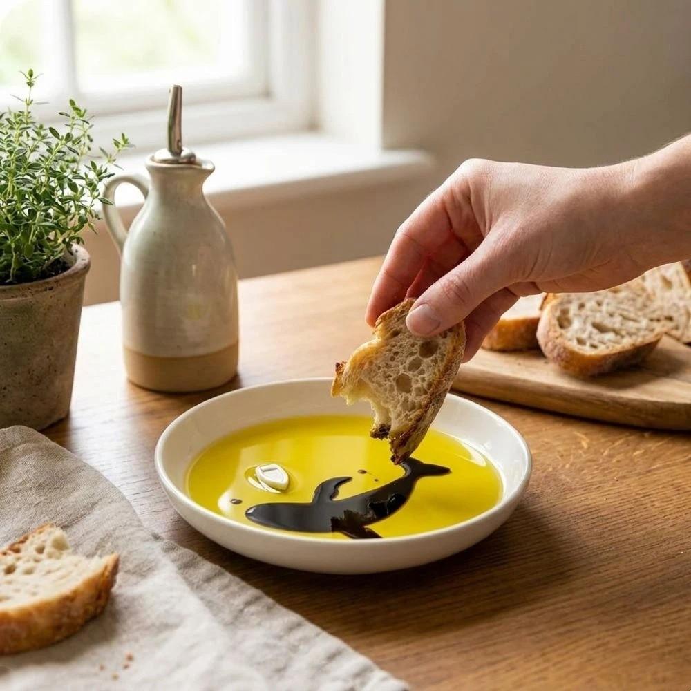 Food Grade Whale-shaped Dipping Dish Round Kitchen Condiment Plate Hotel Kitchen