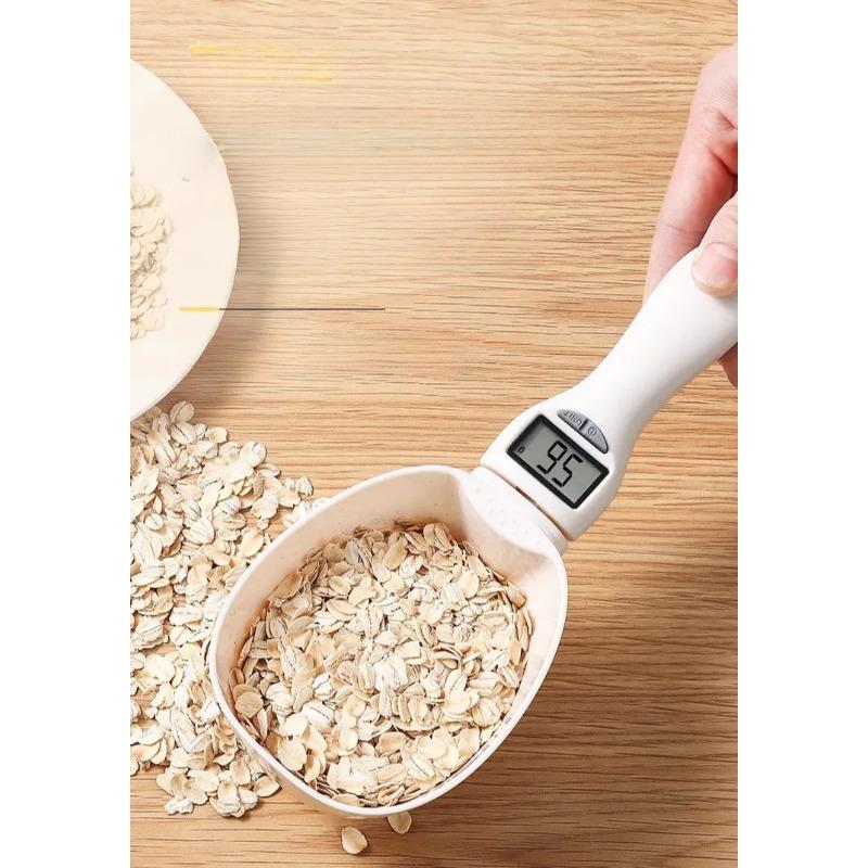 Electronic Measuring Tool Dog and Cat Feeding Bowl Measuring Spoon Pet Food Scale Digital Display Weighing Spoon Weight Volumn