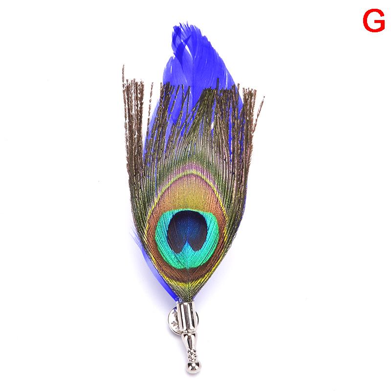 Брошь ручной работы с перьями павлина и фазана, шляпа, набор булавок для лацкана, свадебные аксессуары