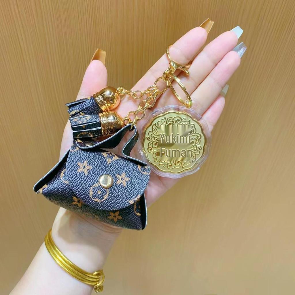 Роскошный кожаный брелок: Мини-подвеска для телефона в стиле Шуй Бэй, привлекающая богатство