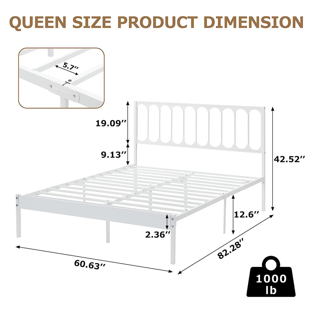 Кровать-платформа размера «queen-size» с 4 ящиками для хранения вещей, каркас кровати с изголовьем и изножьем, пружинный блок не требуется