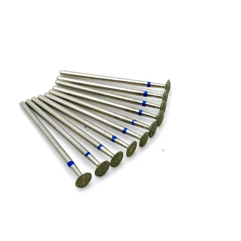 10 шт./компл., гальванический алмазный полир для стоматологических деталей, стоматологические алмазные боры HP, набор роторных боров, стоматологические лабораторные сверла для ногтей