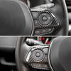 RUIQ Toyota RAV4 Interior Steering Wheel Handle Black Carbon Fiber Designed Exclusively for the Toyota RAV4 (5th Generation) Garnish, Frame, Finish,