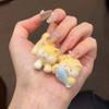 Заколка для волос Флокированная Кошка Обнимает Рыбу Дизайн Зажим для волос Мягкий Исцеляющий Множество Стилей Выражения Универсальный Аксессуар для волос