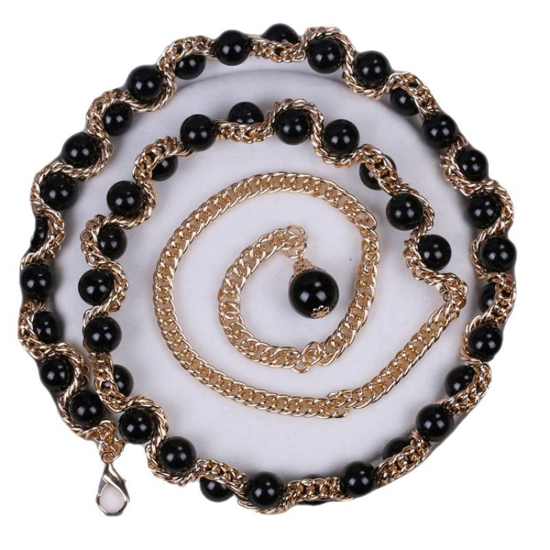 Имитация жемчуга и бусины на талии, пояс-цепочка, женский пояс, аксессуары для платья