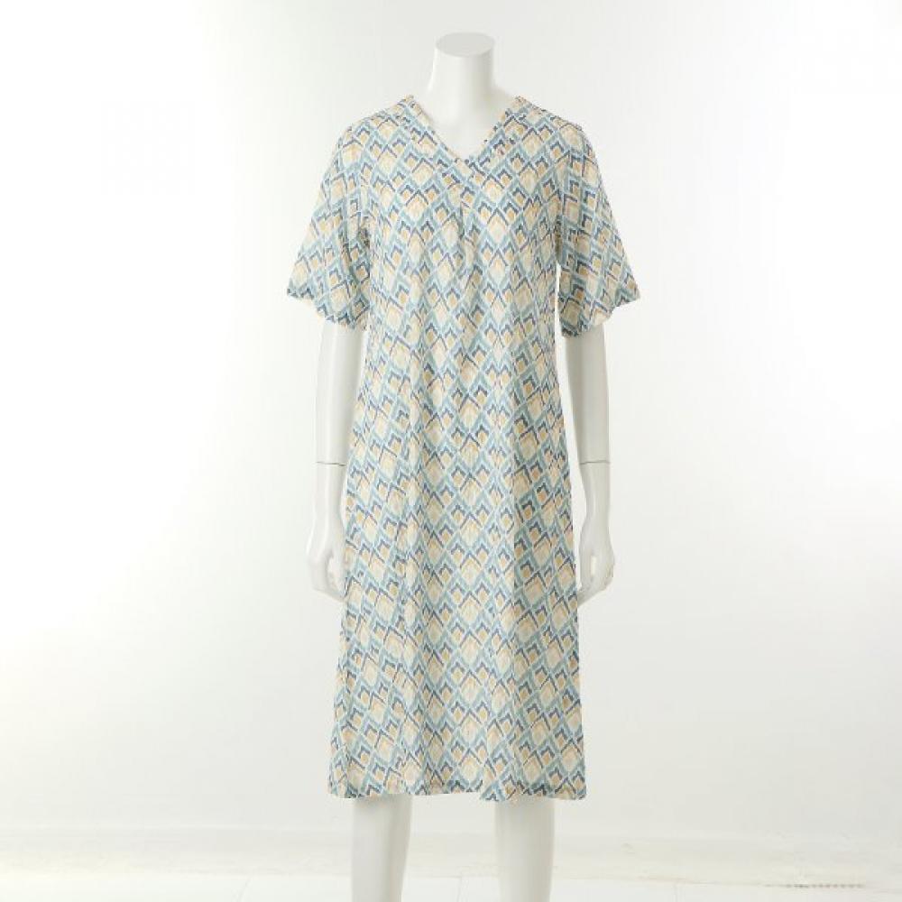Venus Geometric Print Night Dress Vevs118l