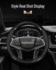 Genuine Leather Carbon Fiber Steering Wheel Cover for GAC Trumpchi Aion S / Aion Mei 580 - Non-slip Grip