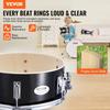 Kids Drum Set 3-Piece 14 in Beginner Drum Set for Child with Throne Black