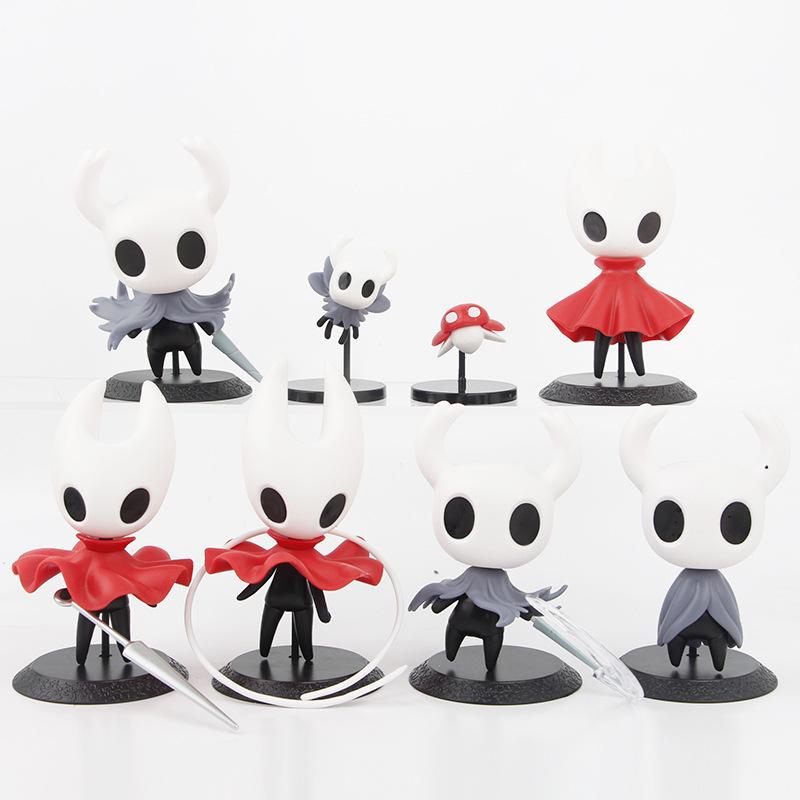 8 шт./комплект Фигурки персонажей игры Hollow Knight Хорнет Аниме Игрушки 4-11 см