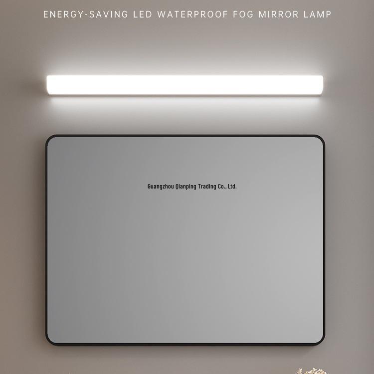 Светодиодный сенсорный шкаф-зеркало для ванной комнаты с защитой от запотевания, водонепроницаемый, без сверления