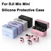 Для DJI Mic Mini Силиконовый Защитный Чехол Ударопрочный Пылезащитный Мягкий Чехол Защита от Падения Кожаный Чехол Беспроводной Микрофон Аксессуары