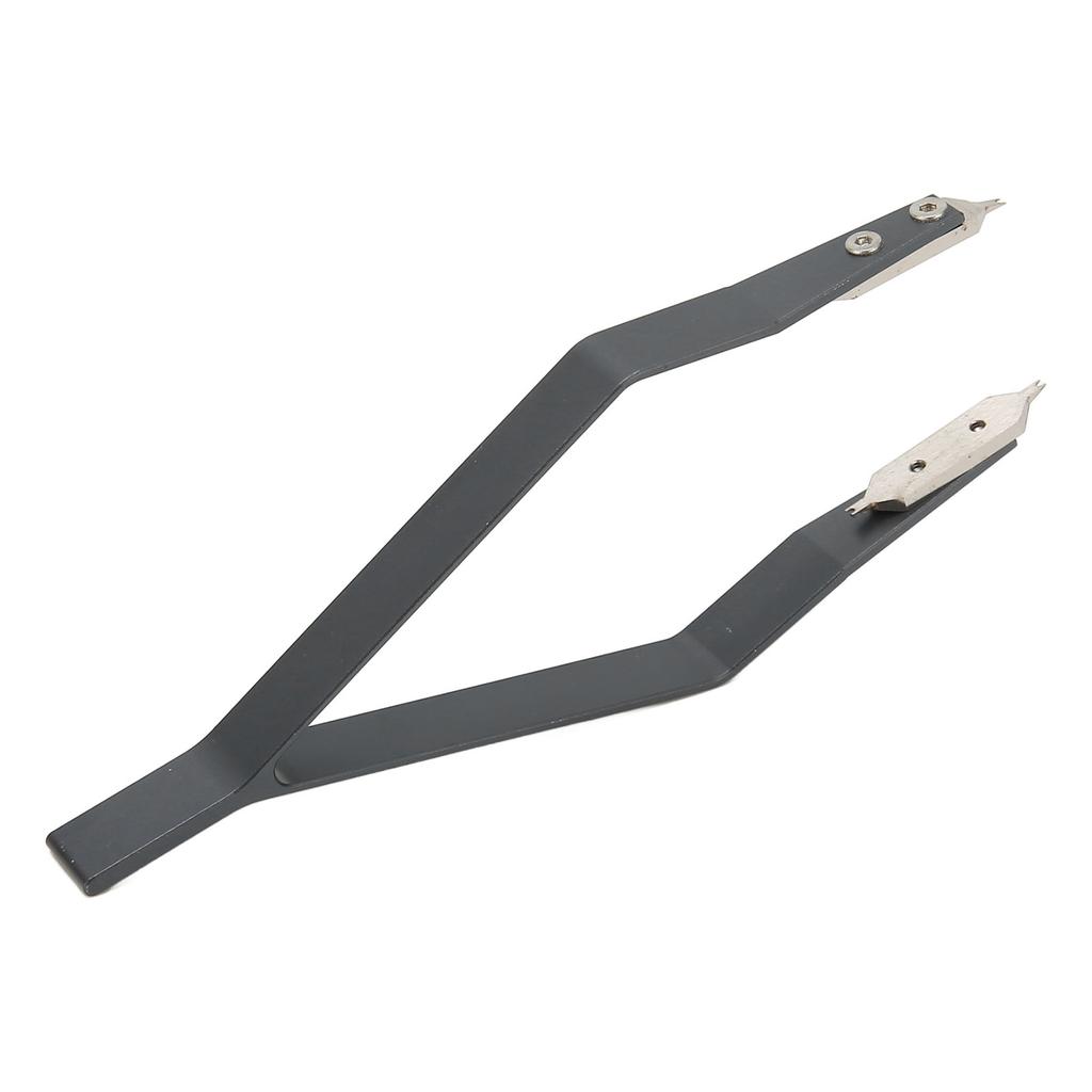 V-образный пинцет из нержавеющей стали серого цвета с пружинным стержнем для часового ремонта