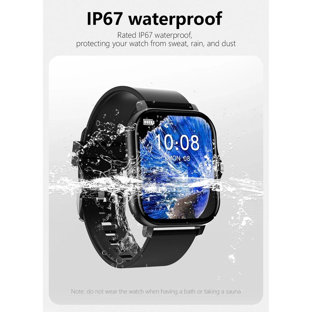 Новые умные часы для мужчин и женщин, подарок для Xiaomi, полный сенсорный экран, спортивные фитнес-часы, BT Call, цифровые умные часы, наручные часы