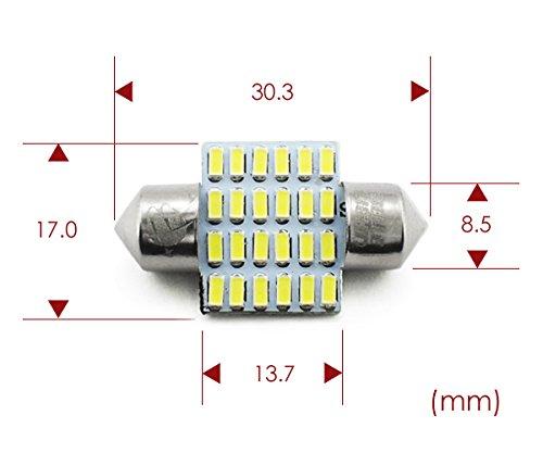 [BELLELIGHT] BELLELiGHT T10 x 31мм светодиодная лампа салонная 3014