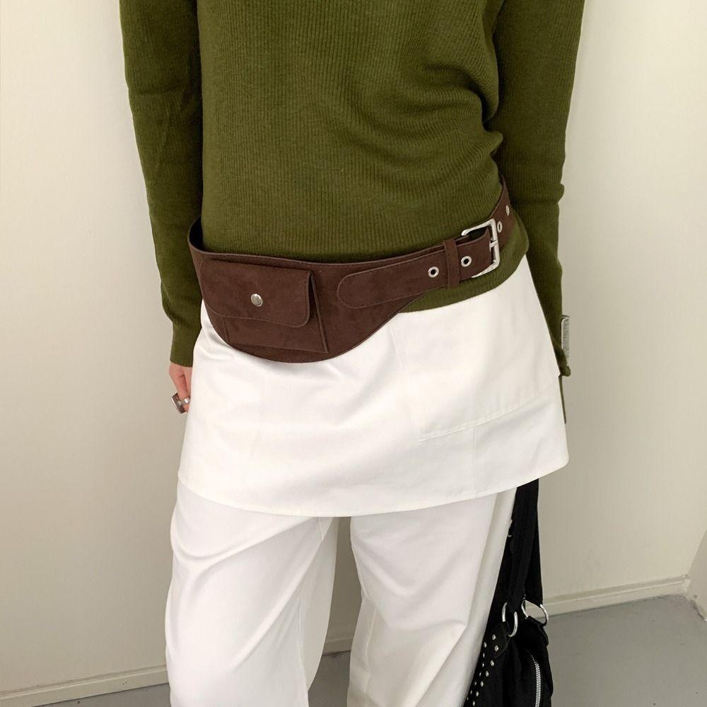 Korean Style Women Waist Bag Wide Women Belt Bag Portable Waistband  Dress Corsets