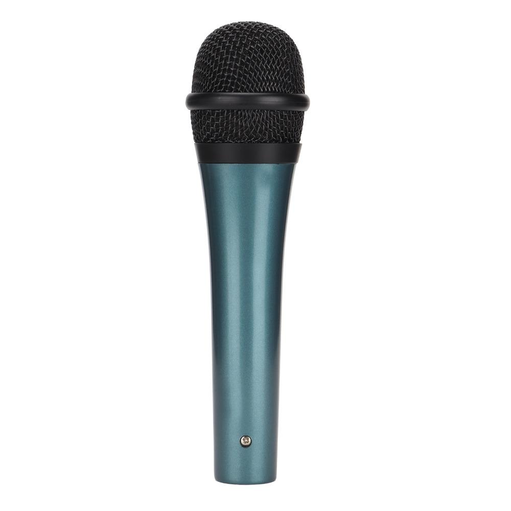 Noise Reduction Handheld Microphone with 6.35mm XLR 3m Cable Wired Microphone Studio Recording