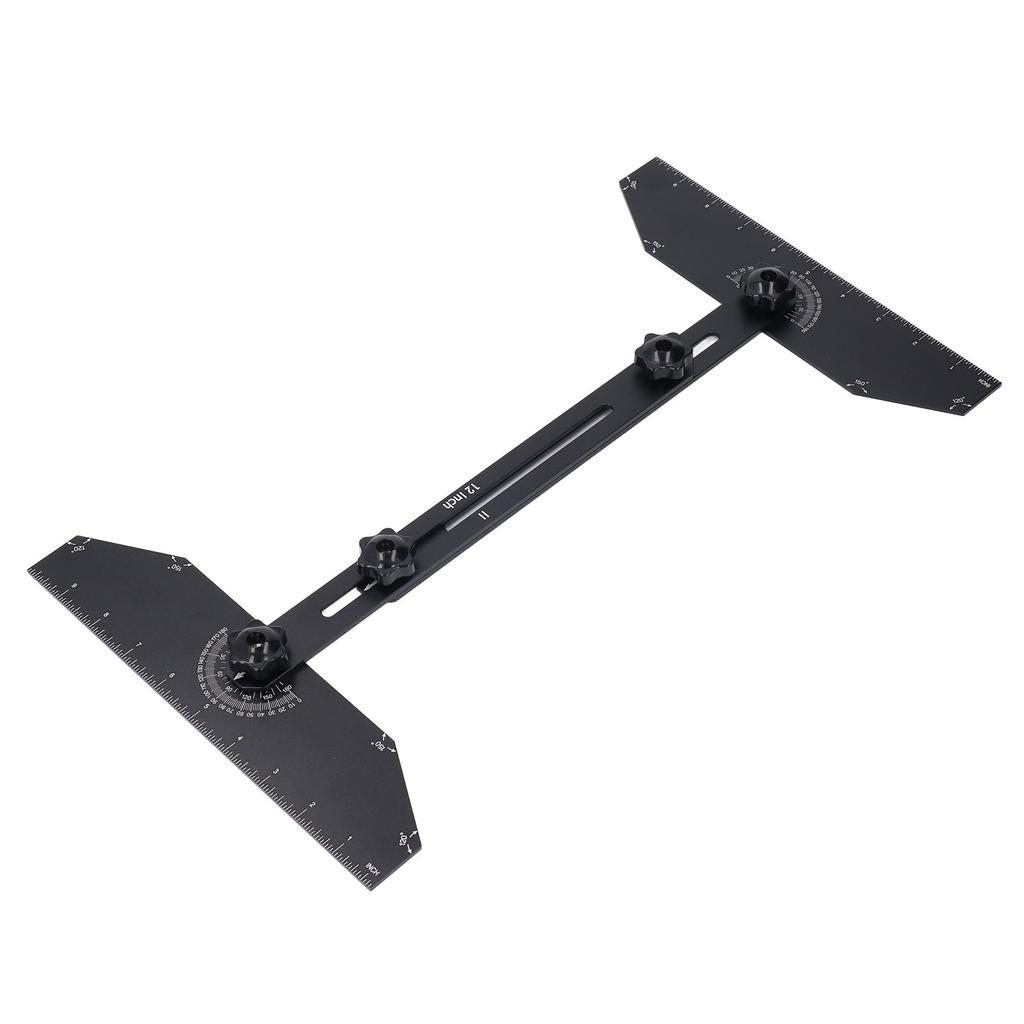 Алюминиевый шаблон для ступеней лестницы, инструмент для шаблона, вращающийся на 360 градусов, регулируемая длина и угол наклона