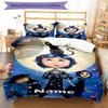 3pcs Custom Name Coraline Bedding Set Duvet Cover Closure Includes 1 Duvet Cover & 2 Pillowcases, Soft and Comfortable for All Seasons.