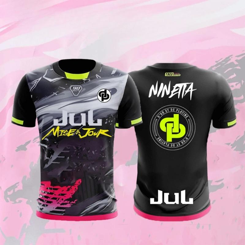 Новая футболка Maillot JUL Летняя Молодежная Дышащая и Быстросохнущая Тренировочная