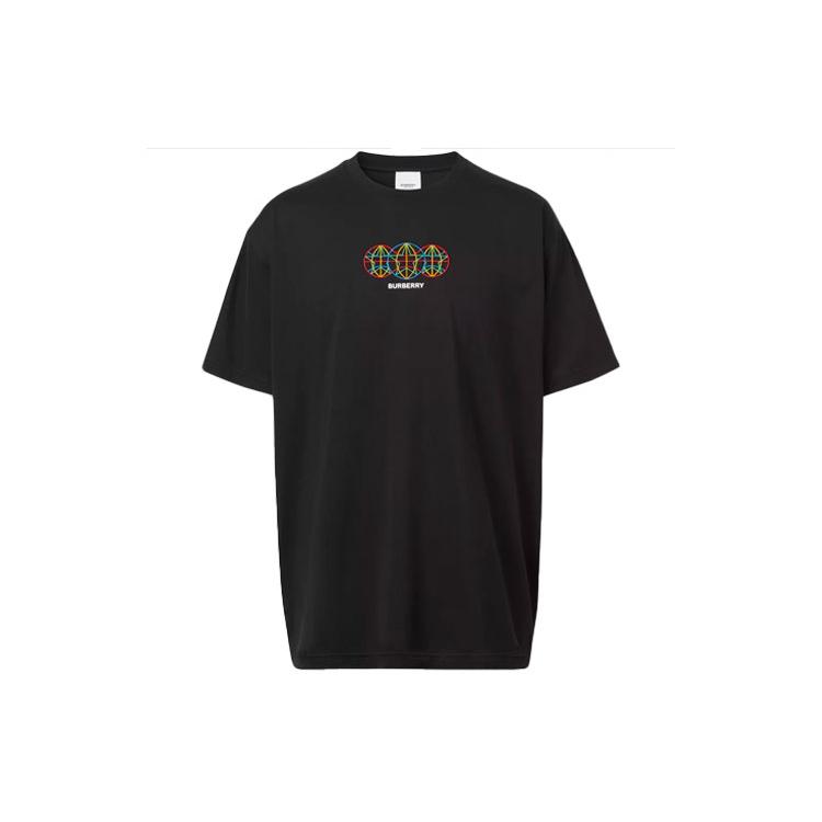 Burberry T-Shirts Men's Black Crew Neck Moderate 80370851