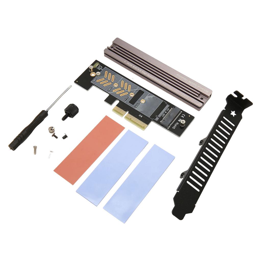 Карта-адаптер M.2 NVMe SSD на PCIE 4.0 64 Гбит/с Поддержка слотов X4 X8 X16 Карта расширения SSD для 2280 2260 2242 2230 SSD