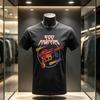 2026 Hot Selling Comfortable and Casual Foo Fighters Retro FF Logo and Star Printed Tshirt Cotton Neutral Rock Fan Tshirt