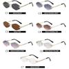 Fashion  Rimless Irregular Rhombus Metal Sunglasses Women Men Luxury Brand Sun Glasses Travel Driving Lady Man Eyewear UV400