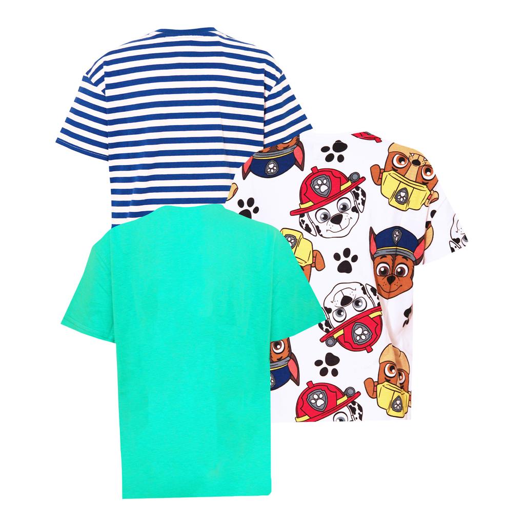 Paw Patrol Childrens/Kids T-Shirt (Pack of 3)