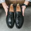 Мужские туфли из кожи с крокодиловым узором, роскошные модные свадебные туфли для жениха, роскошные итальянские туфли-оксфорды с кисточками, большой размер 46