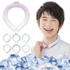 Кольцо Shishibella Cool Ring Cool Neck Ring Естественно замерзает на льду Кольцо для шеи Охлаждающие товары Подвесные многоразовые Детские Градиент Лавандовый M