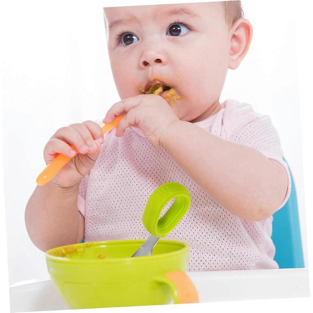 Baby Cutlery Set - Toddler Spoon and Fork Set for Portable Feeding - Safe and Durable Baby Utensils In Colorful Design