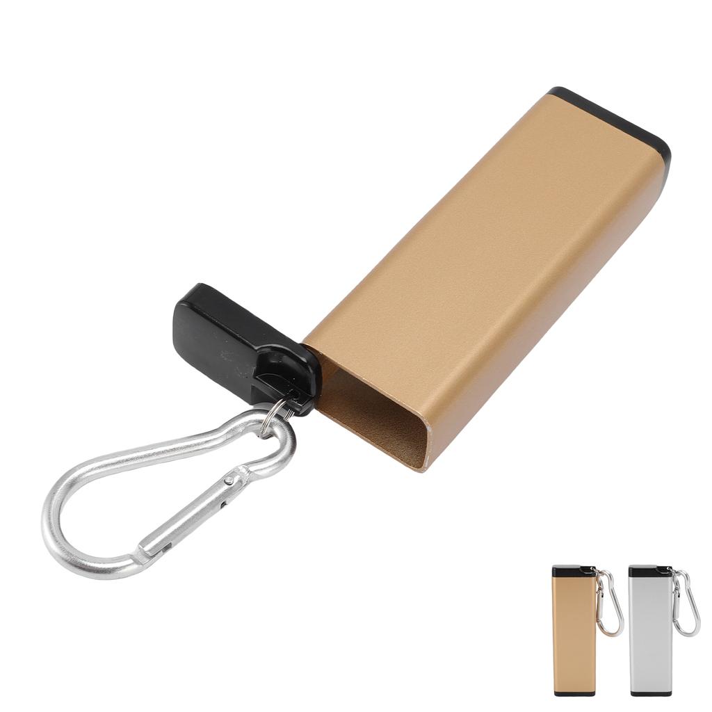 Metal Storage Tube Bottle Keychain Airtight Container Aluminum Alooy Water Proof for Outdoor Camping