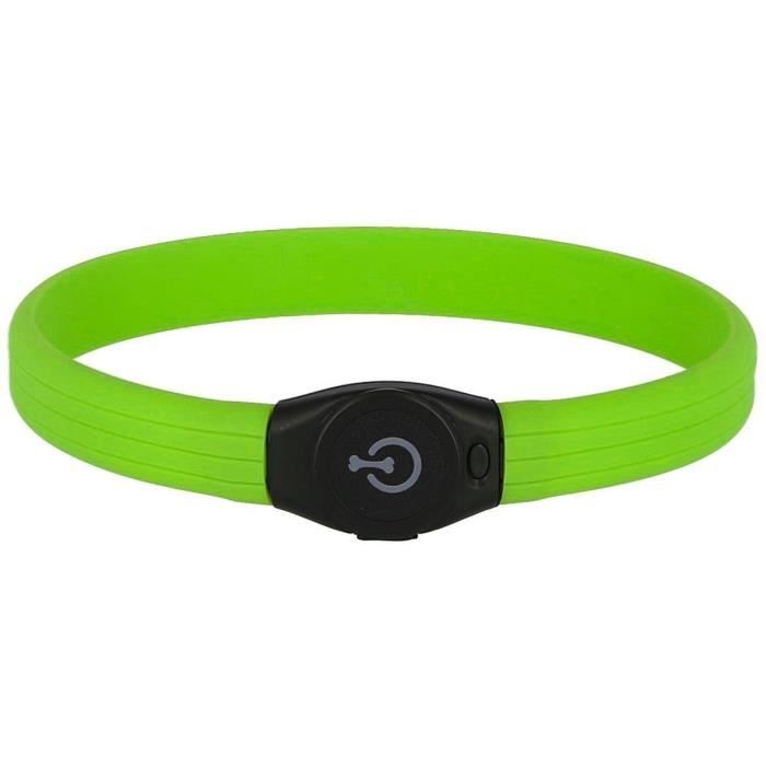Collier LED - KERBL - Maxi Safe - 65 cm - 10 mm - Vert