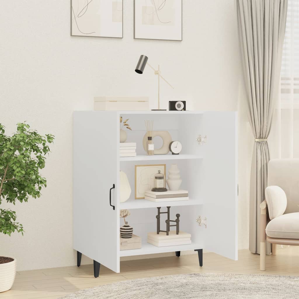 Vidaxl Szafka, Biała, 70X34X90 Cm, Materiał Drewnopochodny