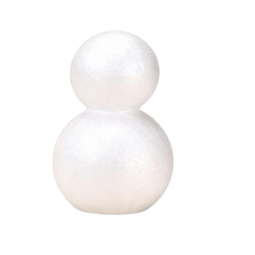 10 pcs Xmas Decor DIY Painting Snowman Styrofoam Christmas DIY Craft Balls Holiday Party Favor