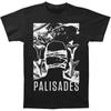 Футболка Palisades Shark Tooth, черная футболка унисекс